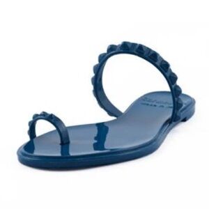 Carmen Sol Maria Flat Jelly Sandal Made in Italy spike sandals Size 39 US 9 NEW